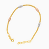 Gold Elegant Bracelet with Fusion of Colours