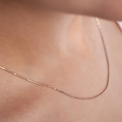 Silver Premium rose gold Delicate Two tone Snake chain for her
