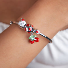 Silver Sweet Treats Charms Openable Bracelet for her