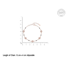 Rose gold Disco ball Chain Bracelet for her