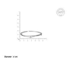 Silver Signature Halo Diamond Bracelet For Her