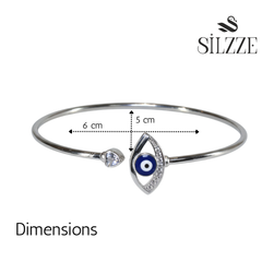 Silver Evil Eye Protection Bracelet For Her