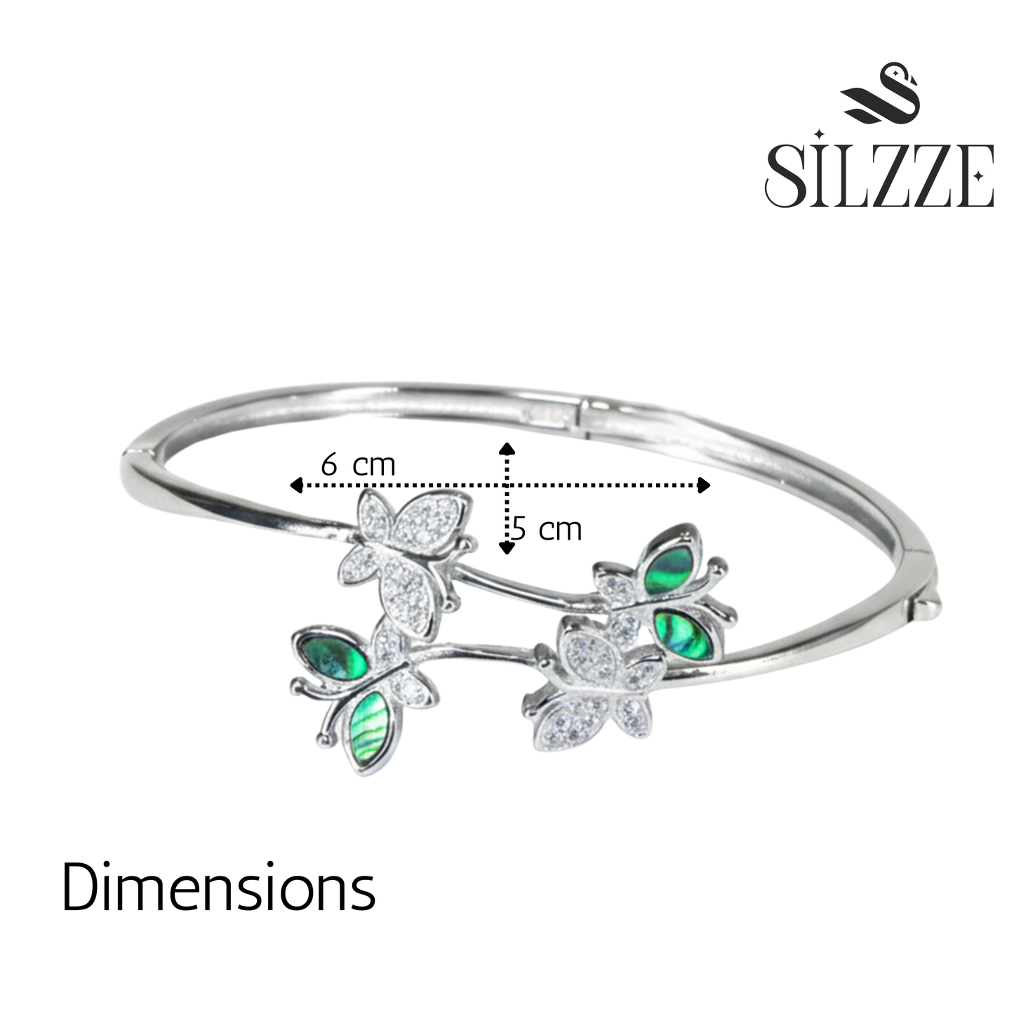 Silver Delicate Butterfly Bracelet For Her