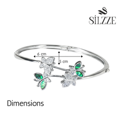 Silver Delicate Butterfly Bracelet For Her