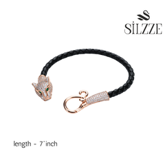 Rose Gold Panther Head Luxury Bracelet For Her