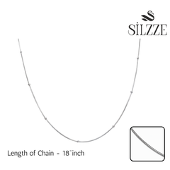 Silver Beaded Snake Chain For Her