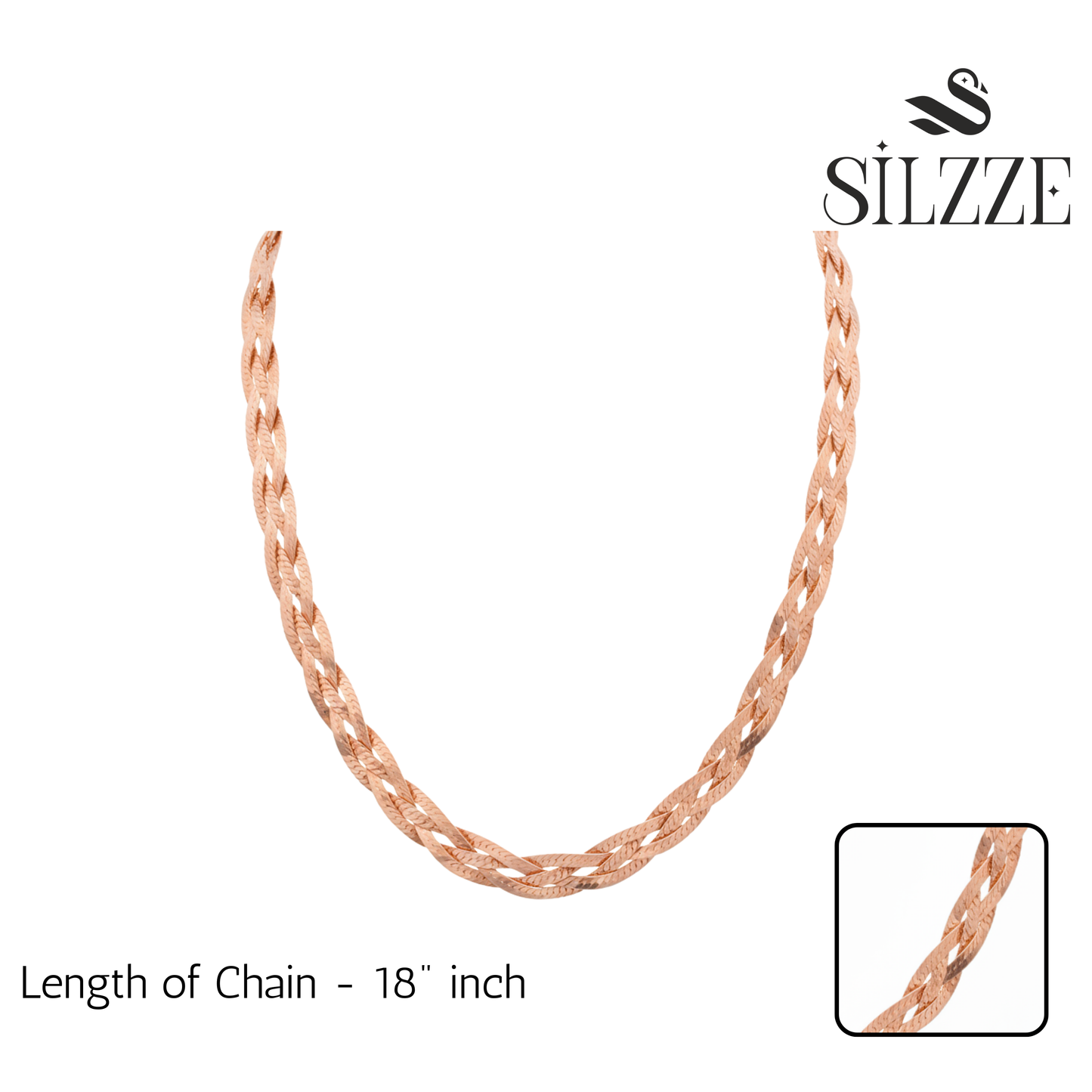 Rose Gold Serene Reversable Chain For Her