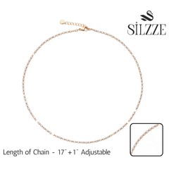 Rose Gold Dainty Tennis Chain For Her