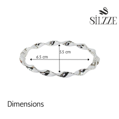Silver Serpentine Twist Bracelet