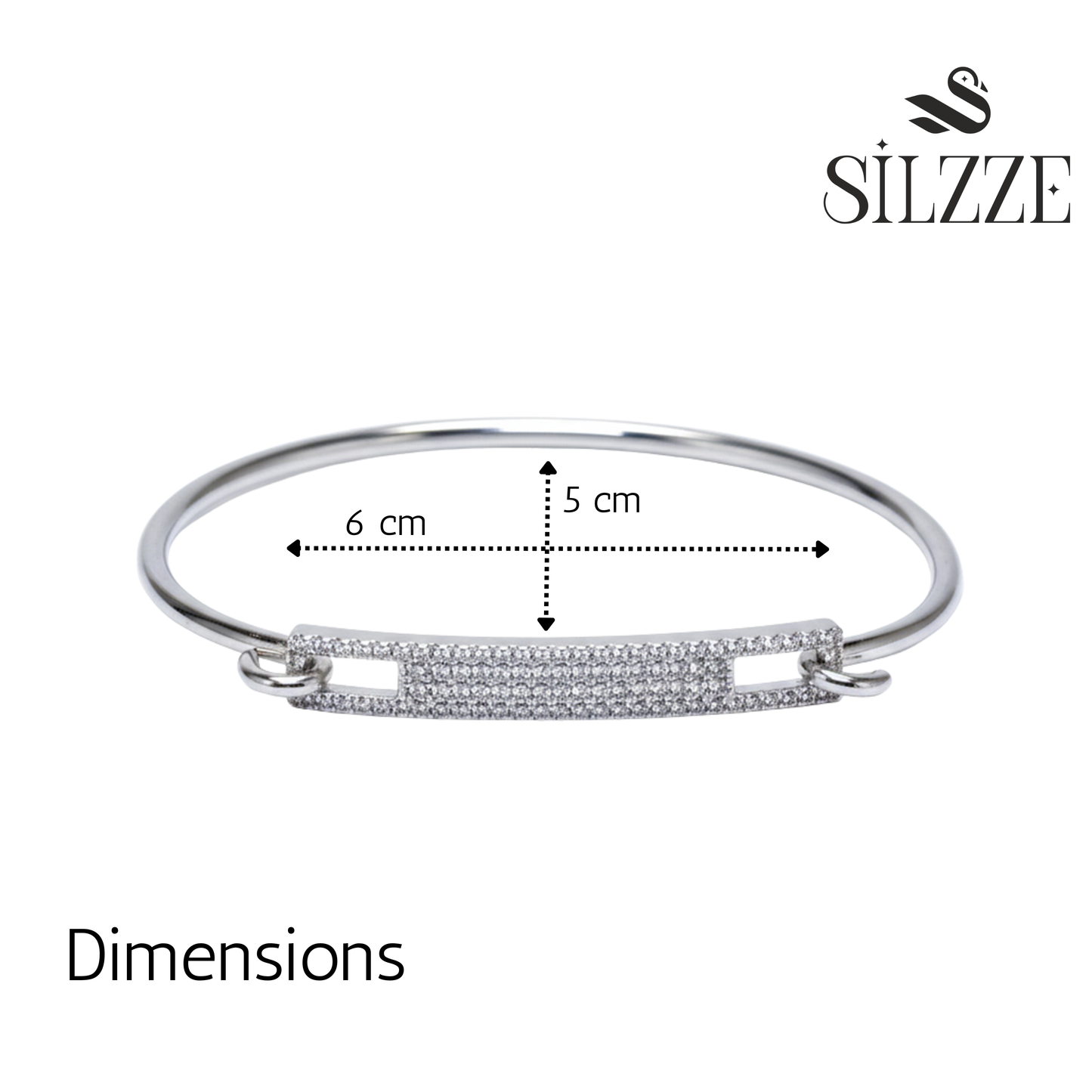 Silver Sleek Bar Link Bracelet