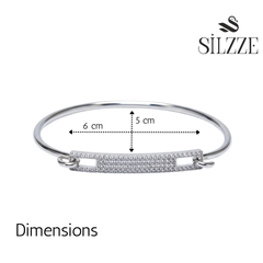 Silver Sleek Bar Link Bracelet