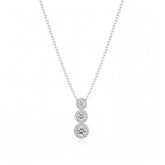 Silver Trinity Halo Pendant