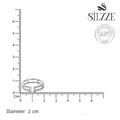 Silver Split Band Ring