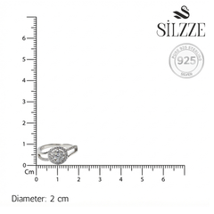 Silver Elegant Split CZ Ring For Her