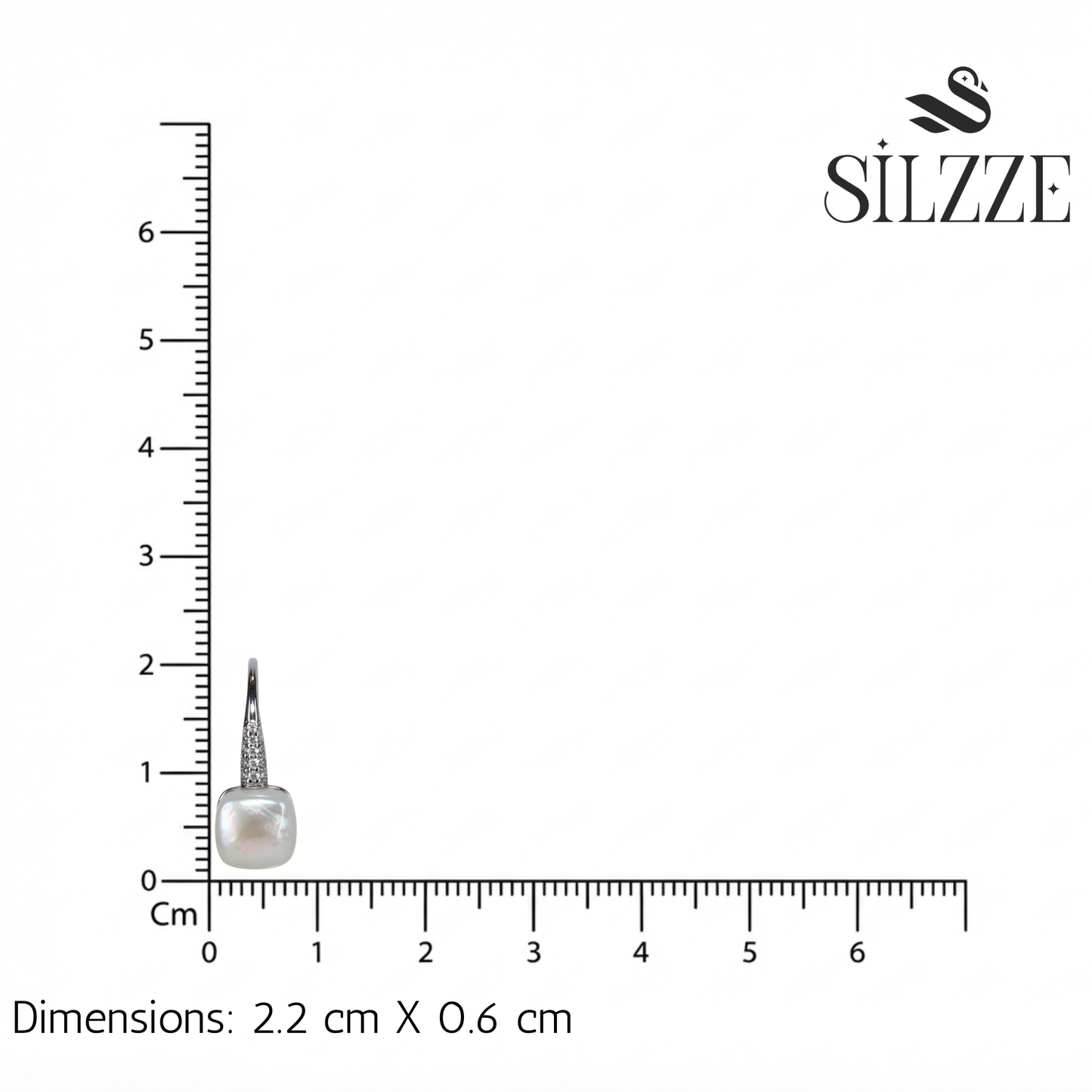 Silver White mother of Pearl French Hook earrings