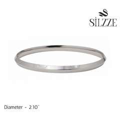 Silver Classic Mirror polish Mens Bracelet ( kada ) for him