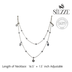 Silver Double Layered Delicate Necklace