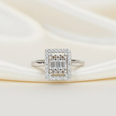 Silver Daisy Intricate Timeless Ring For Her