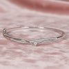 Silver Royal V-shaped Heart Bracelet for her