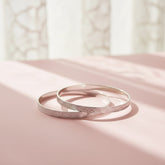 925 Silver Hammered Mirror polished Bangles