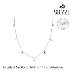 Silver Minimalist LOVED Charm Set