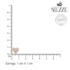 Rose Gold Celestian Heart Double Layer Set
