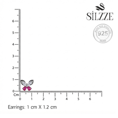 Silver Dainty Butterfly & Starburst Pendant Set