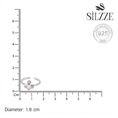 Silver Adventure Space Rocket Toe Ring