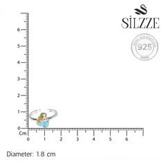 Silver Whimsical Mermaid Toe Ring for Her