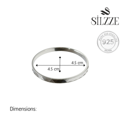 925 Sterling Silver Kids' Prism-Cut Bangles