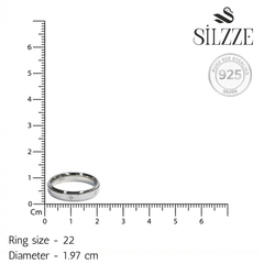 Silver Aesthetic Spinner Band ring for him