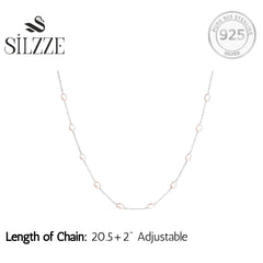 Lustrous Freshwater Pearls Sterling Silver Necklace