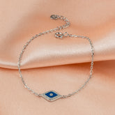 925 Sparkling Sapphire Evil Eye Bracelet