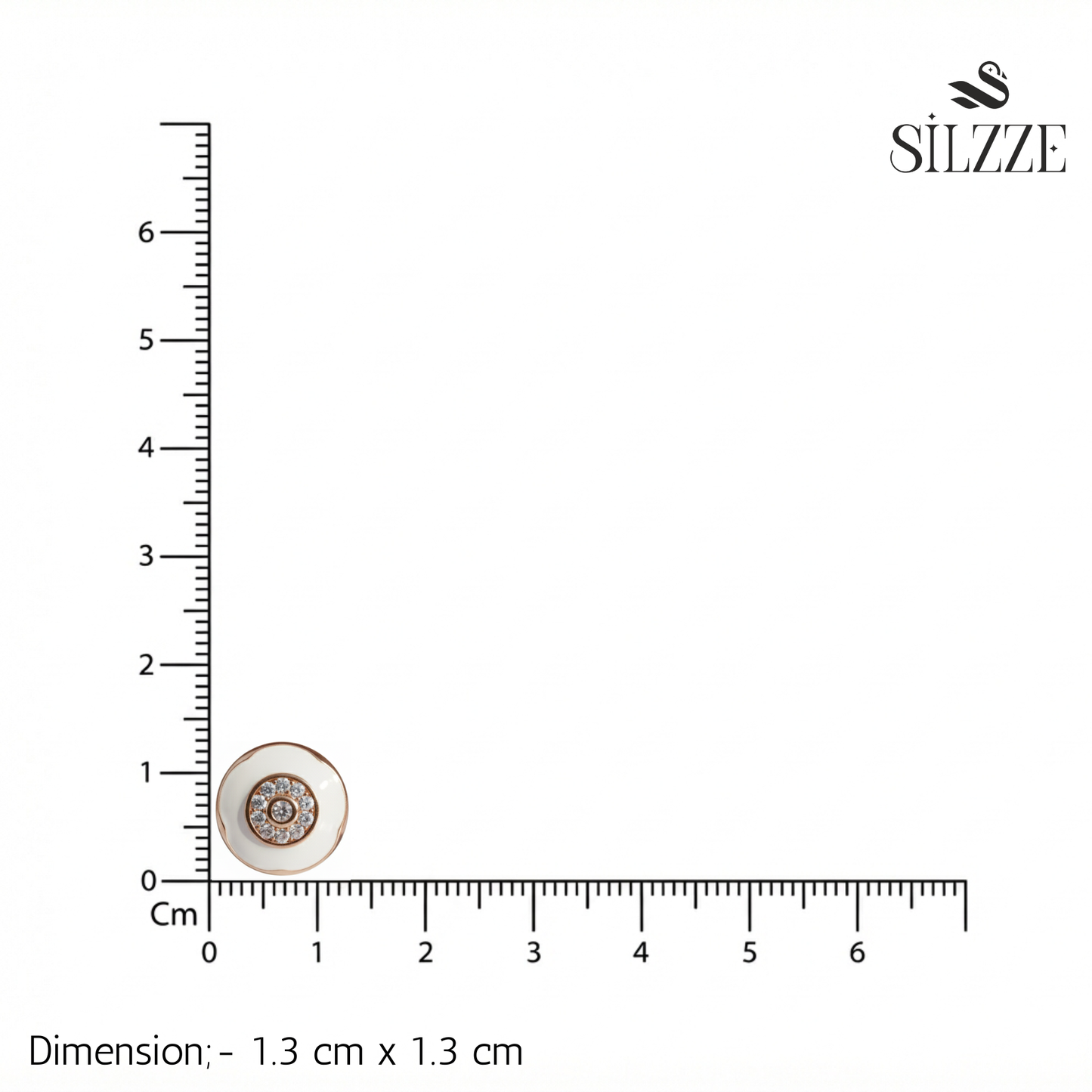 Rose Gold Cosmic Halo Studs Earrings