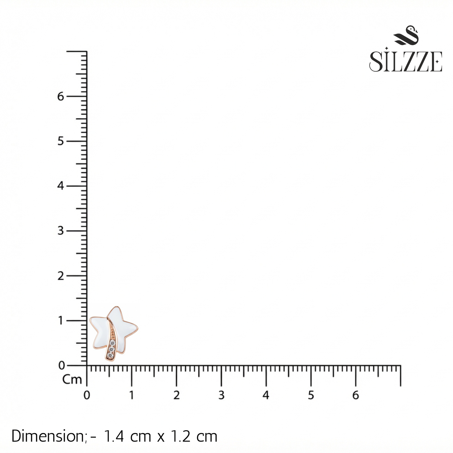 Rose Gold Starlight Wish Stud Earrings