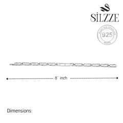Silver Lumina Modern Bracelet For Him