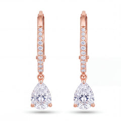 Rose Gold Dewdrop Earrings