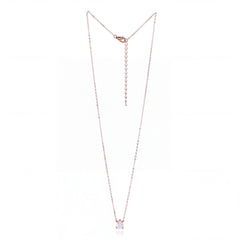 Rose gold Pear-Cut Solitaire Pendant for her