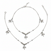 Silver Sparking Tree of life Anklet