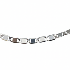 Silver Flat Jazzy Chain For Him