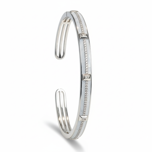 Silver Victory Mother Of Pearl Bracelet For Her