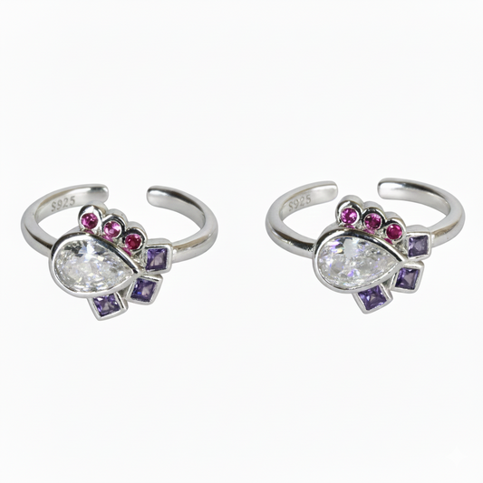 Silver Bloom Sterling Silver Toe Ring