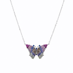 Silver Italian Fancy Butterfly set