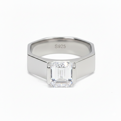 Galactic Meteorite Notched Ring for Him