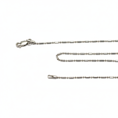 Silver Beads and Bar Chain For Her