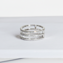 Silver Classic Trinity ring For Her