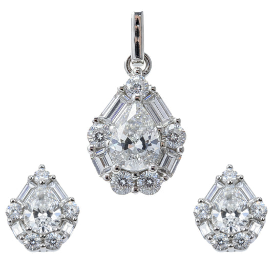 Silver Lumina Pendant Set