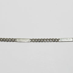 Silver Modern Hybrid Bar Chain For Him