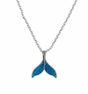 Silver Mermaid Tail Pendant Necklace