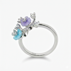 Silver Enchanted Garden Bloom ring for her